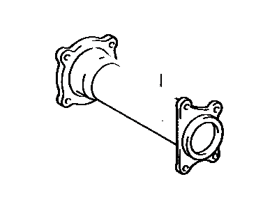 41320-28010 Toyota Tube Assembly, Front Differential Illustration 1 of 1