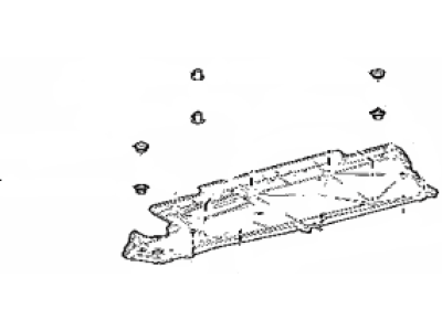 Toyota 58165-33020 Cover,  Front Floor,  RH