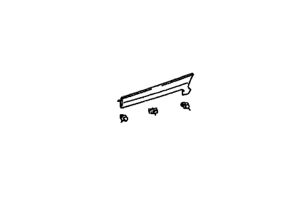 Toyota 68356-08010-D0 Garnish,  Slide Door Center Rail,  LH