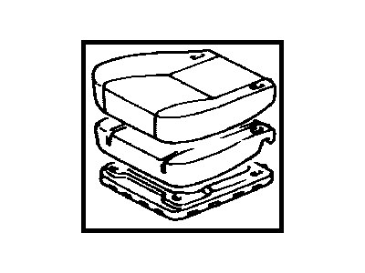 Toyota 71410-AE130-E0 Cushion Assy,  Front Seat,  LH (For Separate Type)