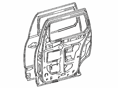 Toyota 67004-08020 Panel Sub-Assembly, Rear Door, Driver Side