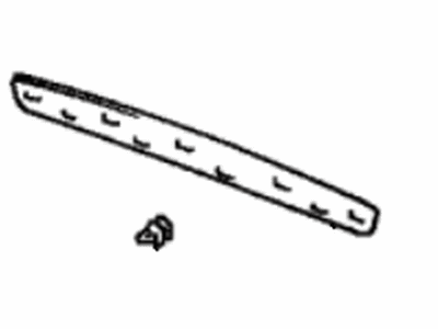 Toyota 75814-08010-B0 Moulding, Back Door, Outside Lower, Silver