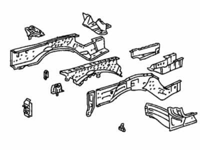 Toyota 57102-08010 Member Sub-Assembly, Front Side, Driver Side