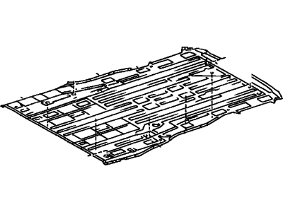 58311-08020 Toyota Pan, Rear Floor Illustration 1 of 1