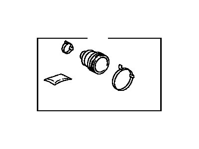 Toyota 04438-06090 Boot Kit,  Front Drive Shaft Inboard Joint,  RH