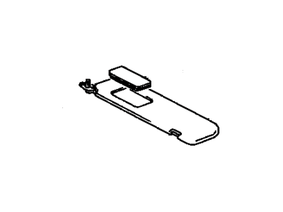 Toyota 74320-08020-A0 Visor Assy,  LH
