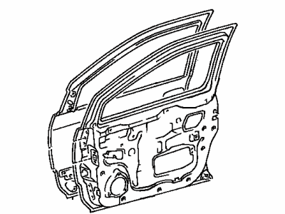 Toyota 67001-08010 Panel Sub-Assembly, Front Door, Passenger Side