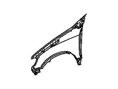Toyota 53801-08900 Fender Sub-Assembly, Front Passenger Side