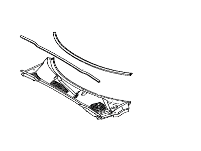 Toyota 55708-48050 Louver Sub-Assy,  Cowl Top Ventilator