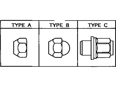 Toyota 90942-01082 Nut,  Hub (For Axle)