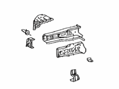Toyota 57102-52903 Member Sub-Assembly, Front Side, Driver Side