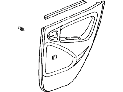 Toyota 67630-52160-B3 Board Sub-Assembly, Rear Door Trim, Passenger Side