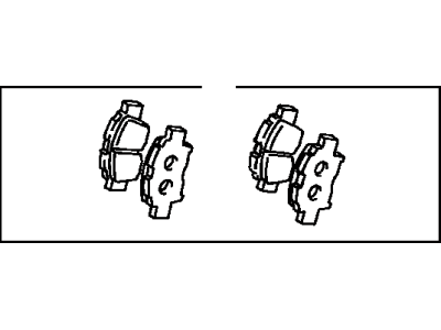 Toyota 04465-52060 Pad Kit,  Disc Brake,  Front