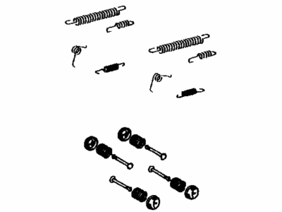 Toyota 04942-52010 Spring Kit,  Rear Brake