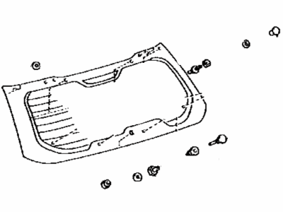 Toyota 68105-02110 Glass,  Back Door