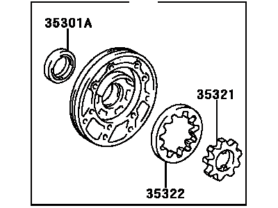 Toyota 35035-33020 Body Sub-Assy,  Front Oil Pump & Gear