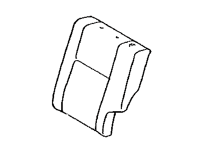 Toyota 71078-02C60-B1 Cover,  Rear Seat Back,  LH(For Separate Type)