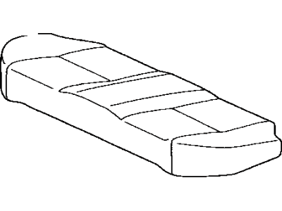 71075-02A00-E0 Toyota Cover, Rear Seat Cushion (For Bench Type) Illustration 1 of 1