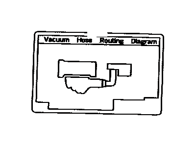 Toyota 17792-22051 Label,  Engine Vacuum Hose Information