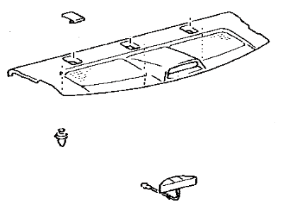 Toyota 64330-02320-B0 Panel Assembly, Package Tray Trim