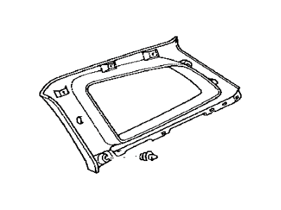 Toyota 62472-02170-B0 Garnish,  Roof Side,  Inner LH