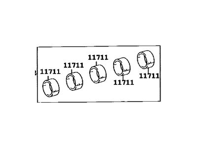 Toyota 11704-88600 Bearing Set,  Crankshaft