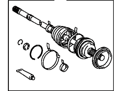 Toyota 42370-39156 Shaft Assy,  Rear Drive Outboard Joint,  LH