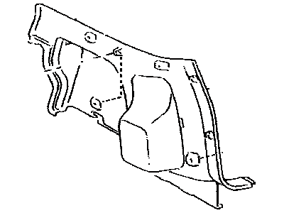 Toyota 64740-02030-B0 Panel Assembly, Deck Trim Side, Driver Side
