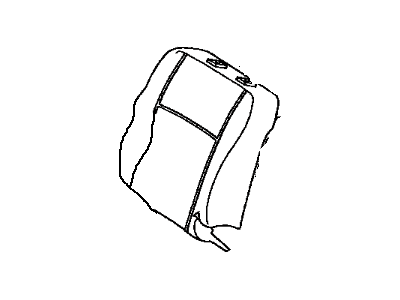 Toyota 71551-01070 Pad,  Front Seat Back,  RH(For Separate Type)