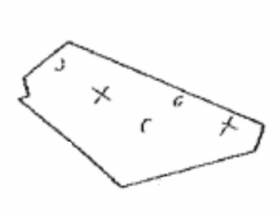 Toyota 62475-02070 Pad,  Roof Side Inner Garnish,  RH