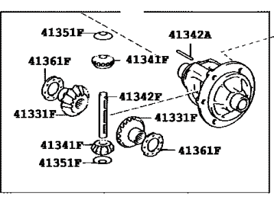 Toyota 41301-32061 Case,  Front Differential