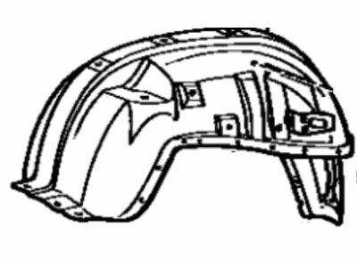 Toyota 53701-90G76 Wheelhouse