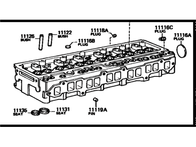 Toyota Land Cruiser Cylinder Head - 11101-69107