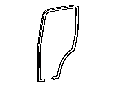 Toyota 62333-90A00-06 Trim, Rear Door Opening, Passenger Side