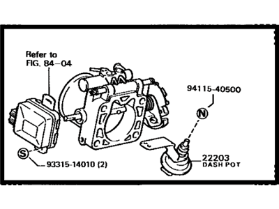 Toyota Cressida Throttle Body - 22210-43170