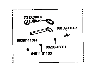 Toyota 73014-22020-06 Plate Sub-Assembly, Front Seat Belt Anchor, Driver Side