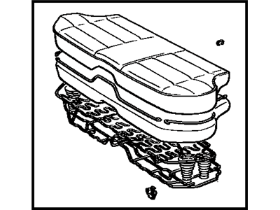 Toyota 71460-22541-03 Cushion Assembly, Rear Seat (For Bench Type)