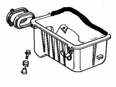 Toyota 17711-70010 Case Sub-Assembly, Air Cleaner 17711-70010 Toyota Case Sub-Assembly, Air Cleaner Illustration 1 of 1