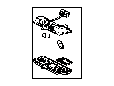 Toyota 81260-22041-04 Lamp Assembly, Map