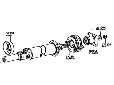 Toyota 37120-22150 Shaft Assembly, Propeller Intermediate