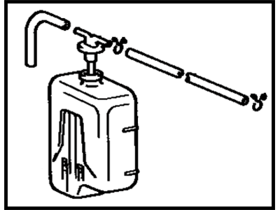 Toyota 16405-70010 Cap Sub-Assembly, Reserve Tank
