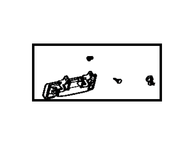 Toyota 69220-22040 Handle Assembly, Front Door Outside, Driver Side