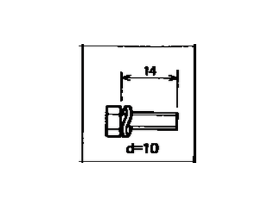 Toyota 91611-61014 Bolt, With Washer