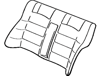 Toyota 71077-22701-02 Cover, Rear Seat Back (For Bench Type)