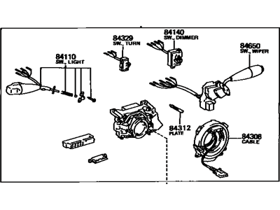 Toyota Camry Turn Signal Switch - 84310-33170