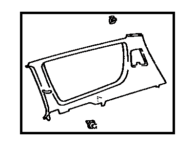 Toyota 62480-06040-B0 Upper Quarter Trim