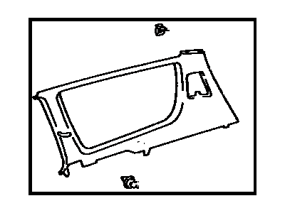 Toyota 62470-06040-B0 Upper Quarter Trim