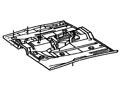 Toyota 58111-06010 Pan, Front Floor