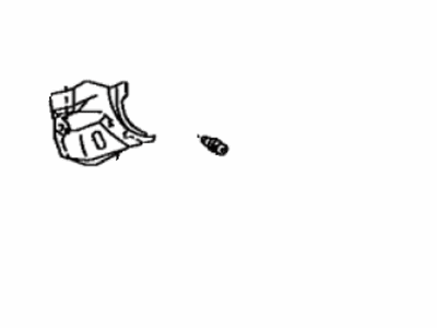 Toyota 62102-06010-B0 Trim Sub-Assembly, Cowl Side, Driver Side