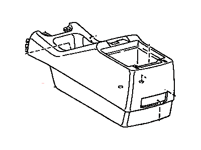 Toyota 58910-33060-K0 Box Assembly, Console, Rear
